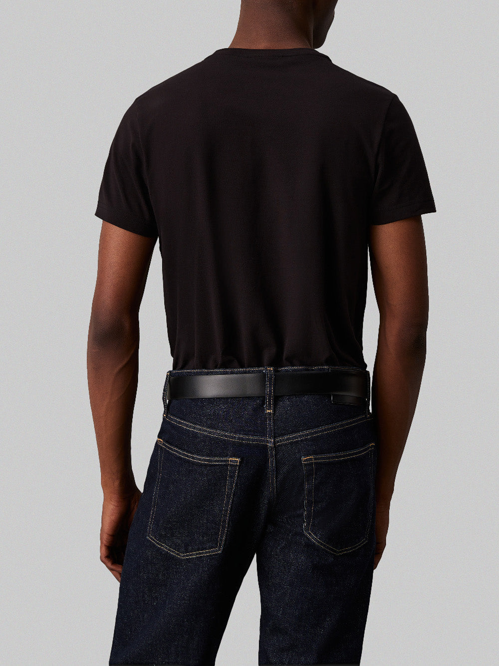 Calvin Klein T-shirt Stretch Slim Fit T-S Uomo Mod. K10K112724 BEH Ck Black