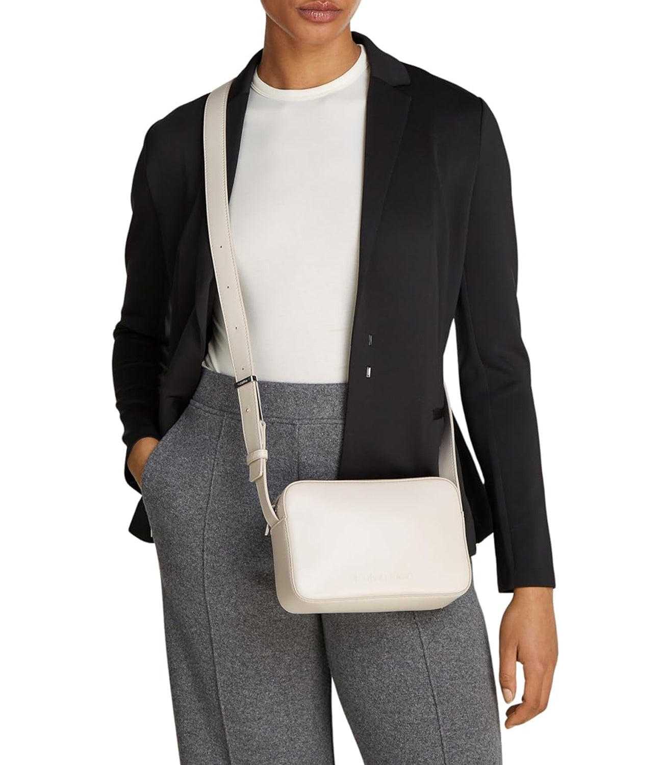Calvin Klein Borsa Donna Mod. K60K612555 PCJ Panna Avorio