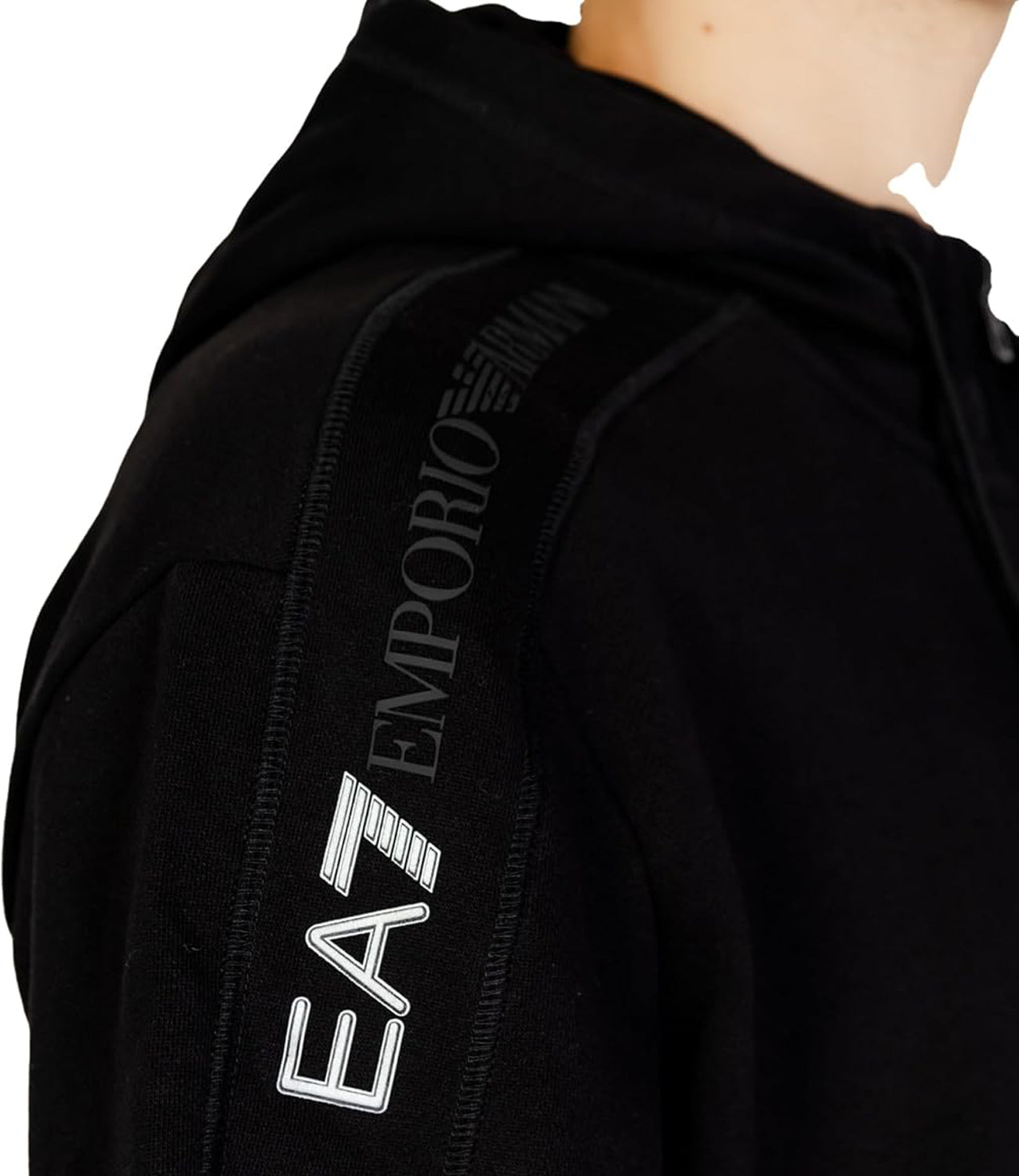 Ea7 Emporio Armani Felpa Uomo Mod. 6DPM14-PJVTZ 1200 BLACK Nero