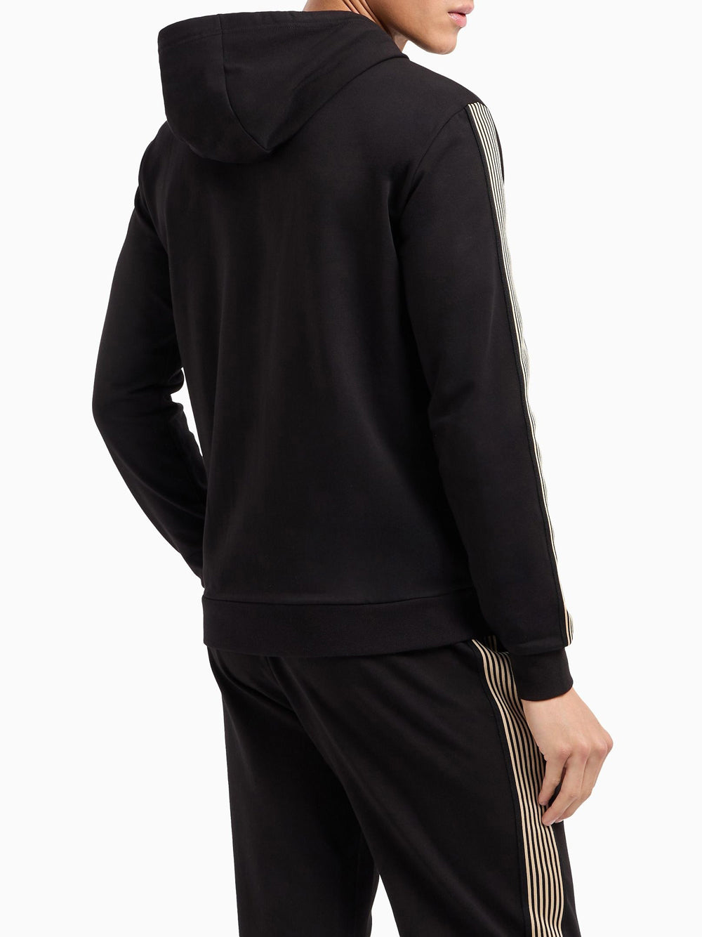 Felpa Zip Ea7 da Uomo - Nero