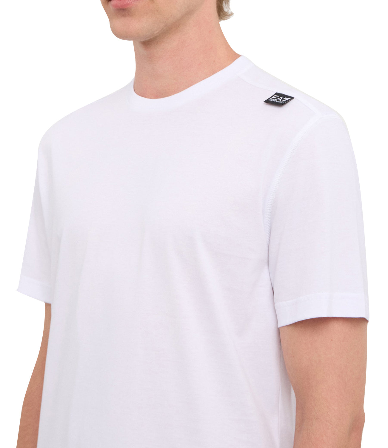 Ea7 Emporio Armani T-shirt Uomo Mod. 6DPT06-PJFFZ 1100 White Bianco