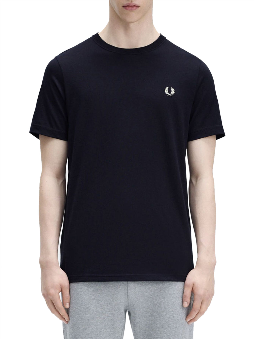 T-shirt Fred Perry Crew Neck da Uomo - Blu