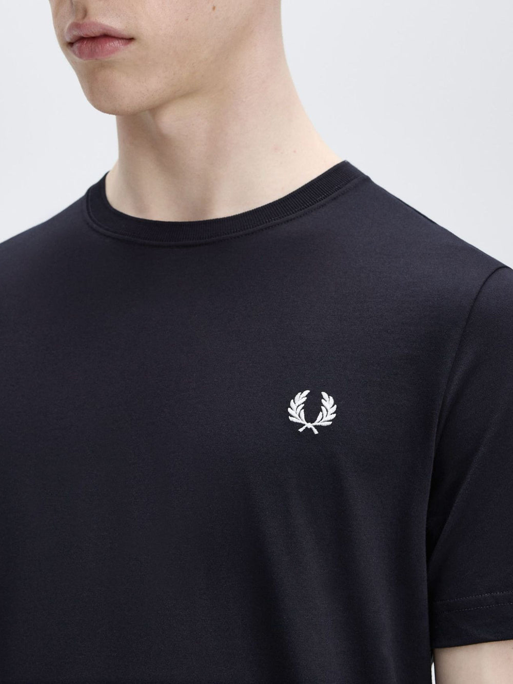 T-shirt Fred Perry Crew Neck da Uomo - Blu