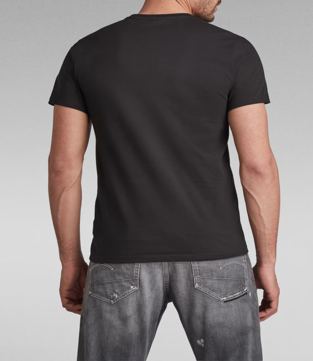 G-Star T-shirt Base-S R T S\S Uomo Mod. D16411-336 6484 Dk Black