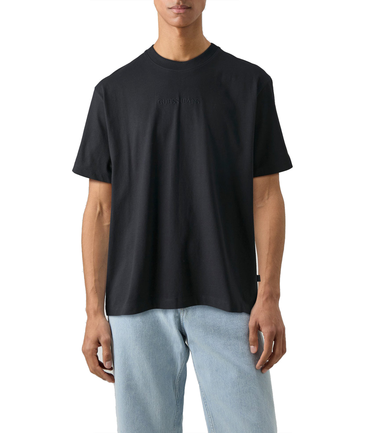 GUESS JEANS T-shirt Uomo Mod. M4YI44 K8FQ4 JBLK Black Nero