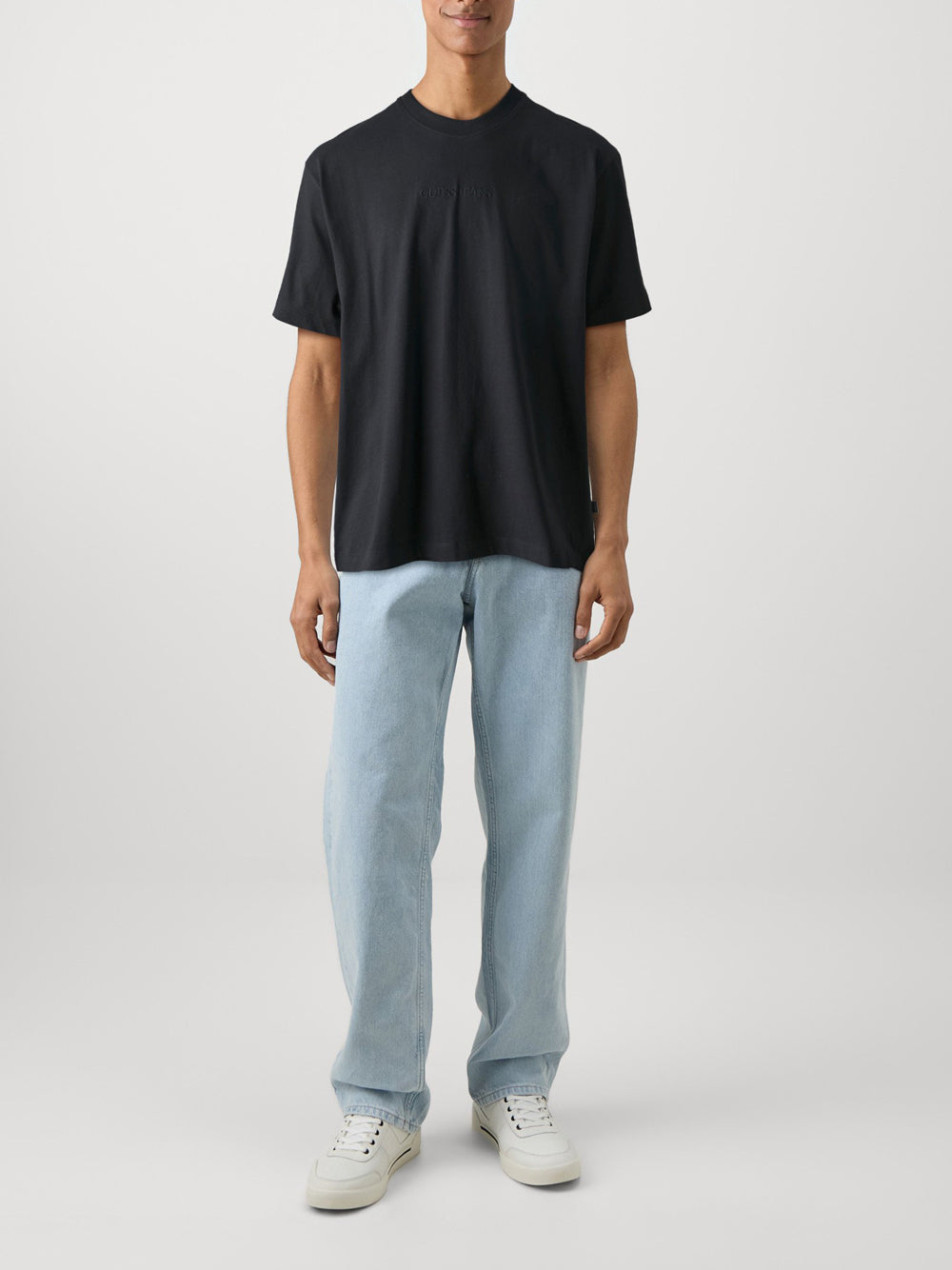 GUESS JEANS T-shirt Uomo Mod. M4YI44 K8FQ4 JBLK Black Nero