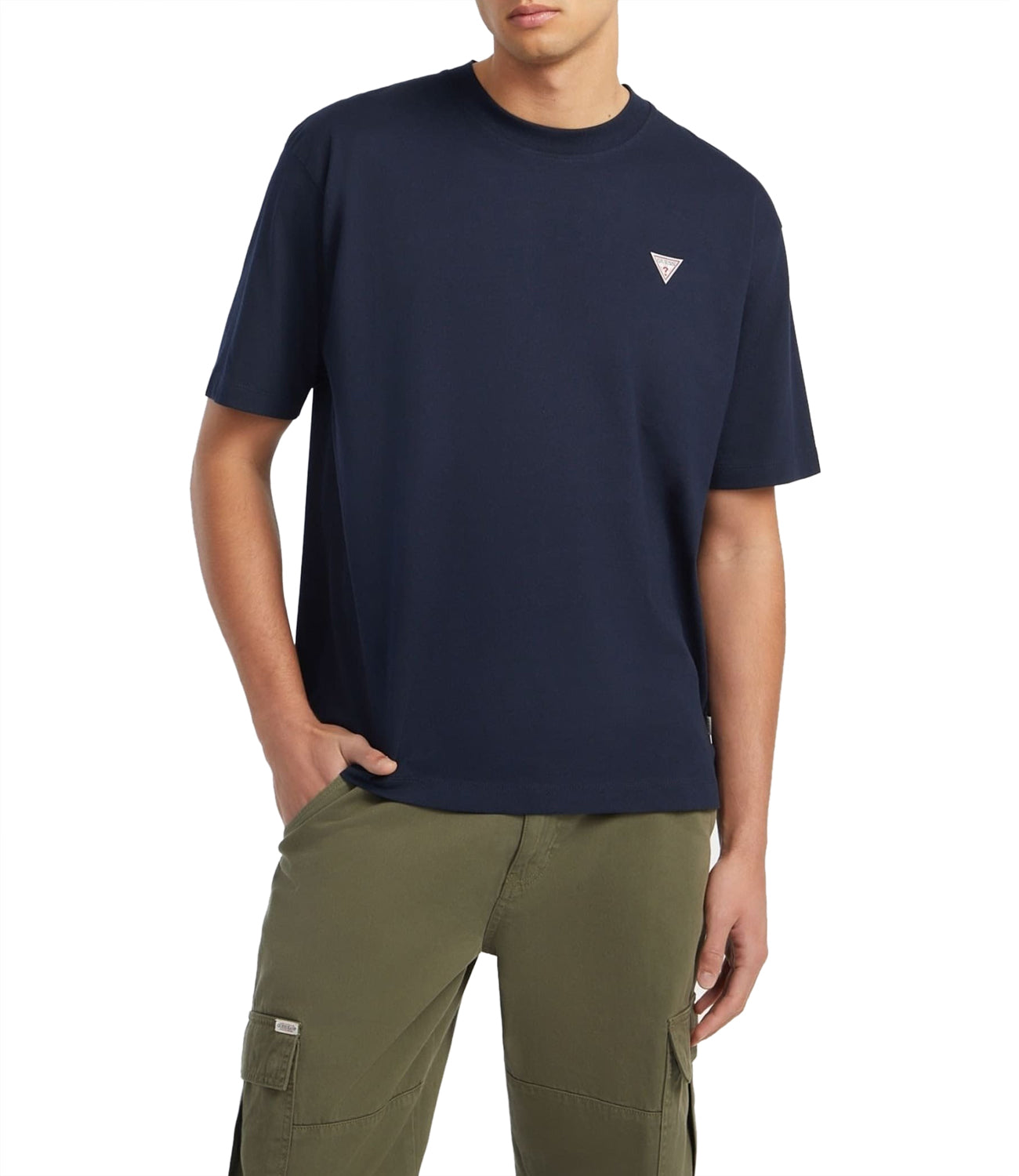 GUESS JEANS T-shirt Uomo Mod. M4YI46 K8FQ4 A71W Blu