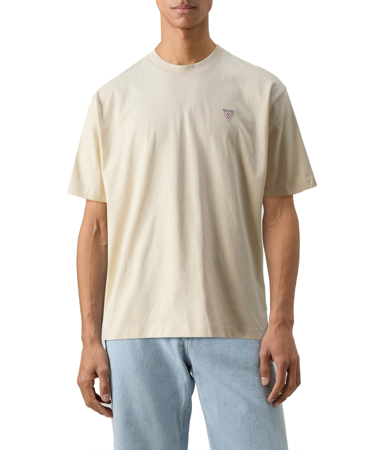GUESS JEANS T-shirt Uomo Mod. M4YI46 K8FQ4 G1W7 Sabbia Beige