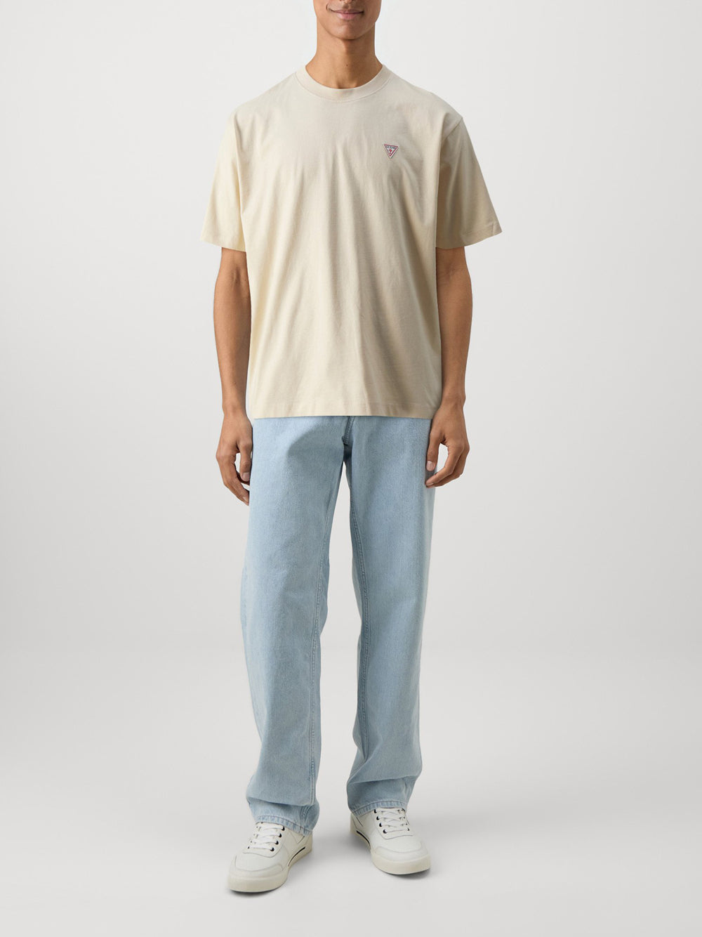 GUESS JEANS T-shirt Uomo Mod. M4YI46 K8FQ4 G1W7 Sabbia Beige