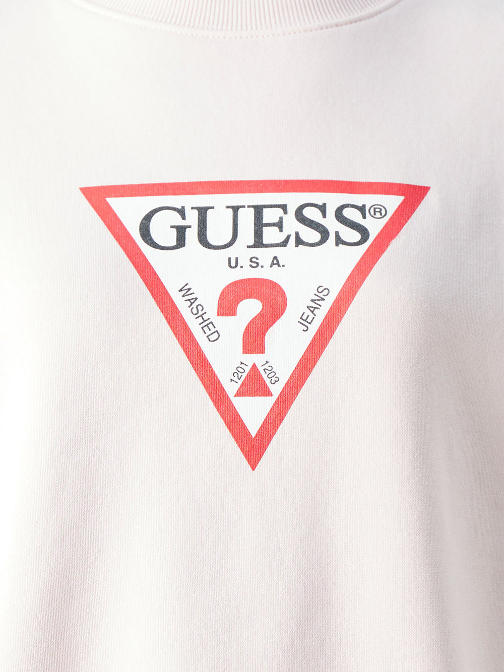 GUESS JEANS Felpa Girocollo Donna Mod. W4YQ00 KC811 G6R4 Rosa