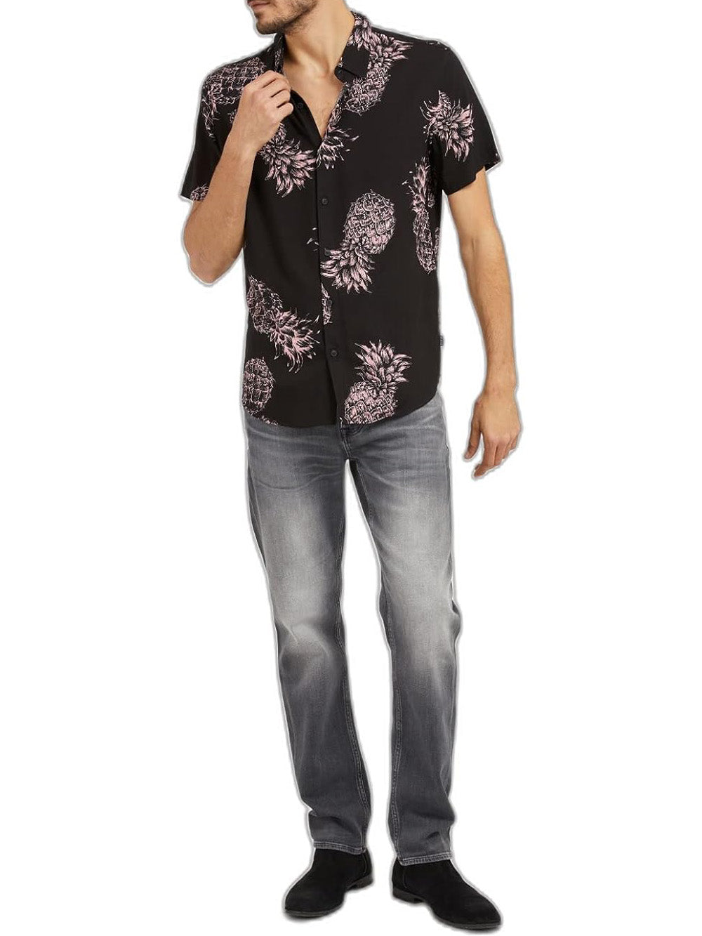 Guess Jeans Uomo Mod. M2YAN2 D4Q52 2CRG Antracite Grigio