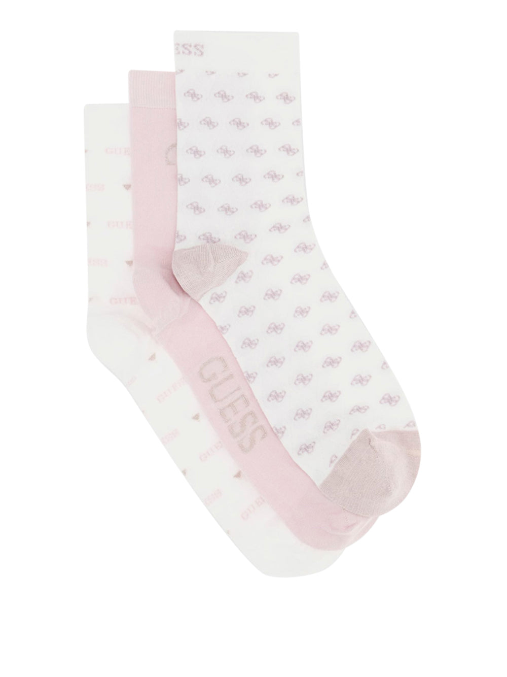 Calzini Guess 3 Pack Fantasy Lurex da Donna - Rosa