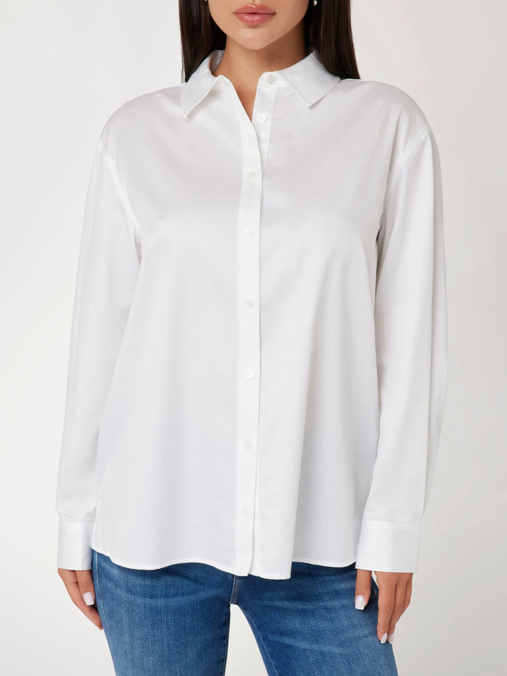 Camicia Guess Erica Oversized da Donna - Bianco