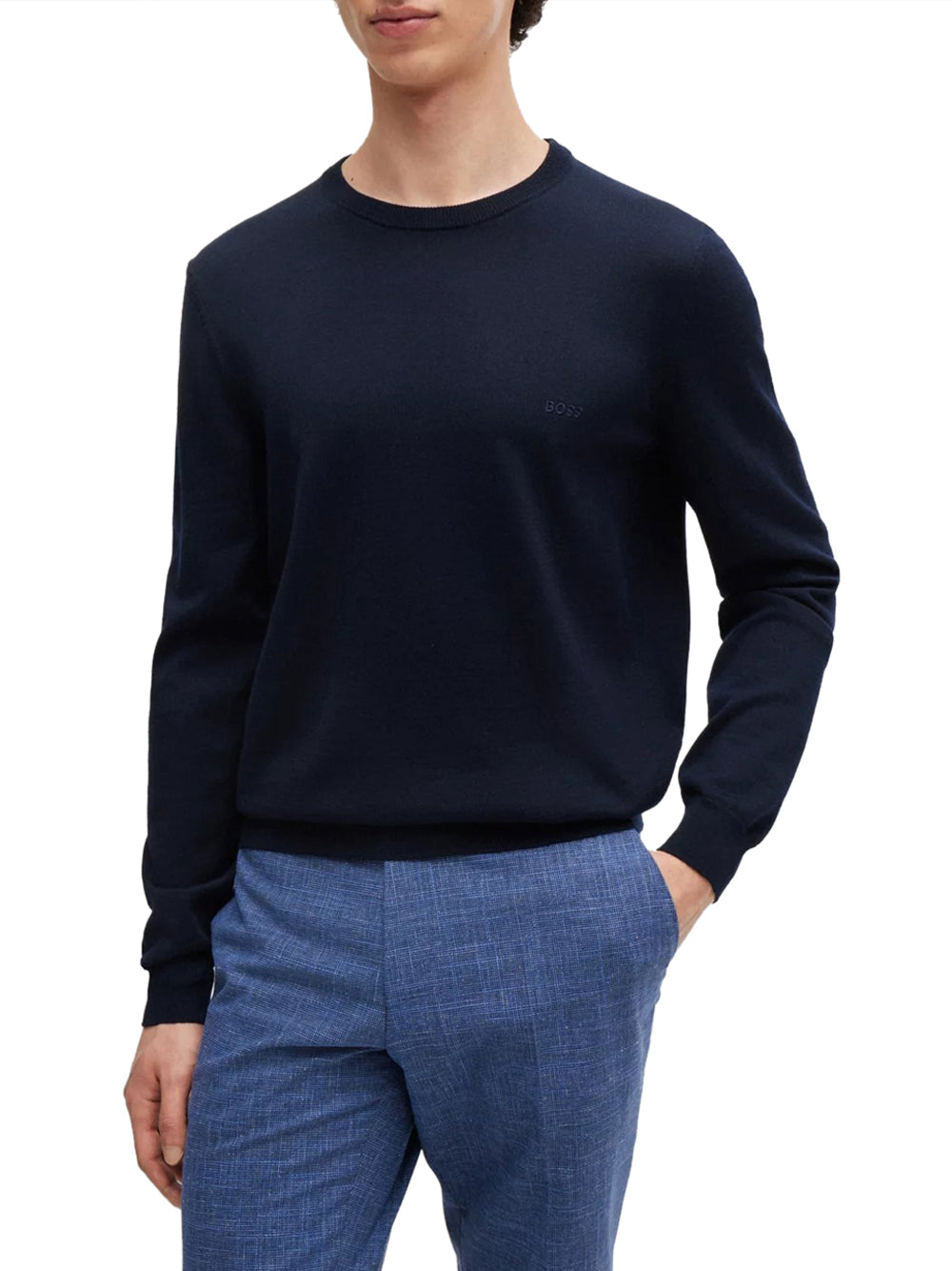 Pullover Hugo Boss Botto da Uomo - Blu