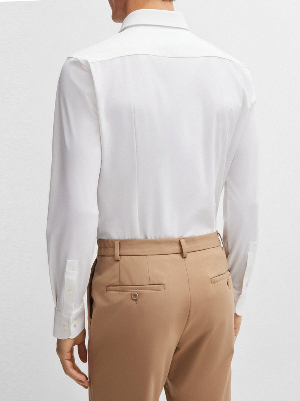 Camicia Classica Hugo Boss Hank da Uomo - Bianco