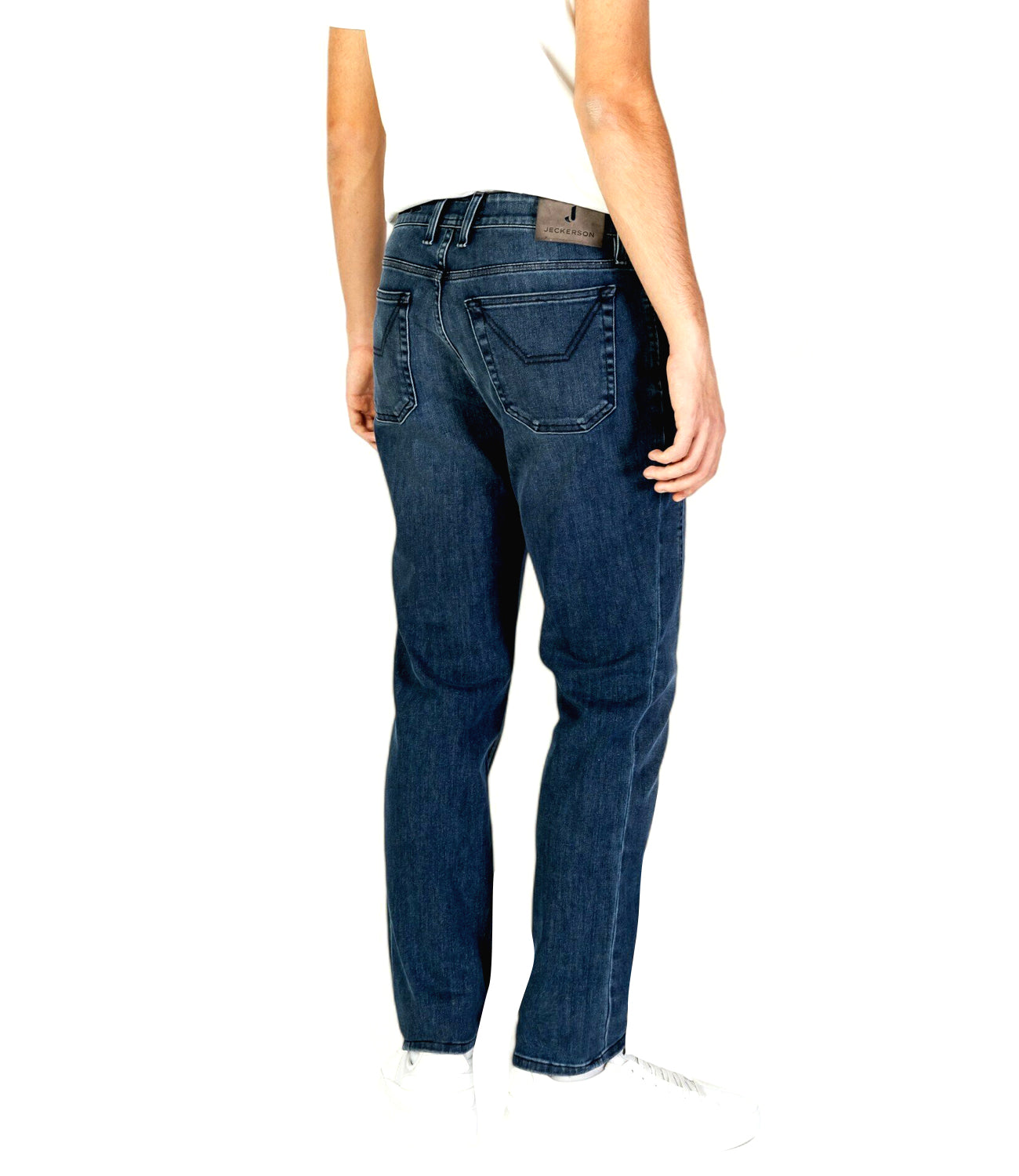 Jeckerson Pantalone 5 Tasche Uomo Mod. PA077 JOHNDENI23 D045 DENIM Blu