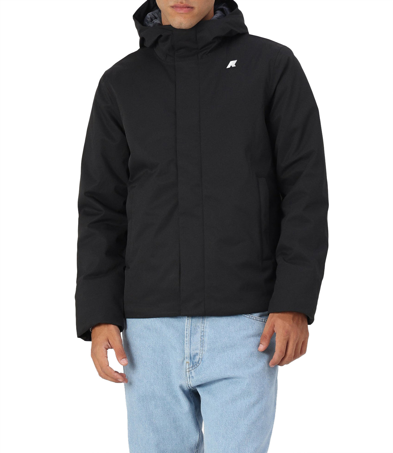 K-Way Giubbino Jacko Twill Marmotta Uomo Mod. K8133DW AL8 Black P-Blue A