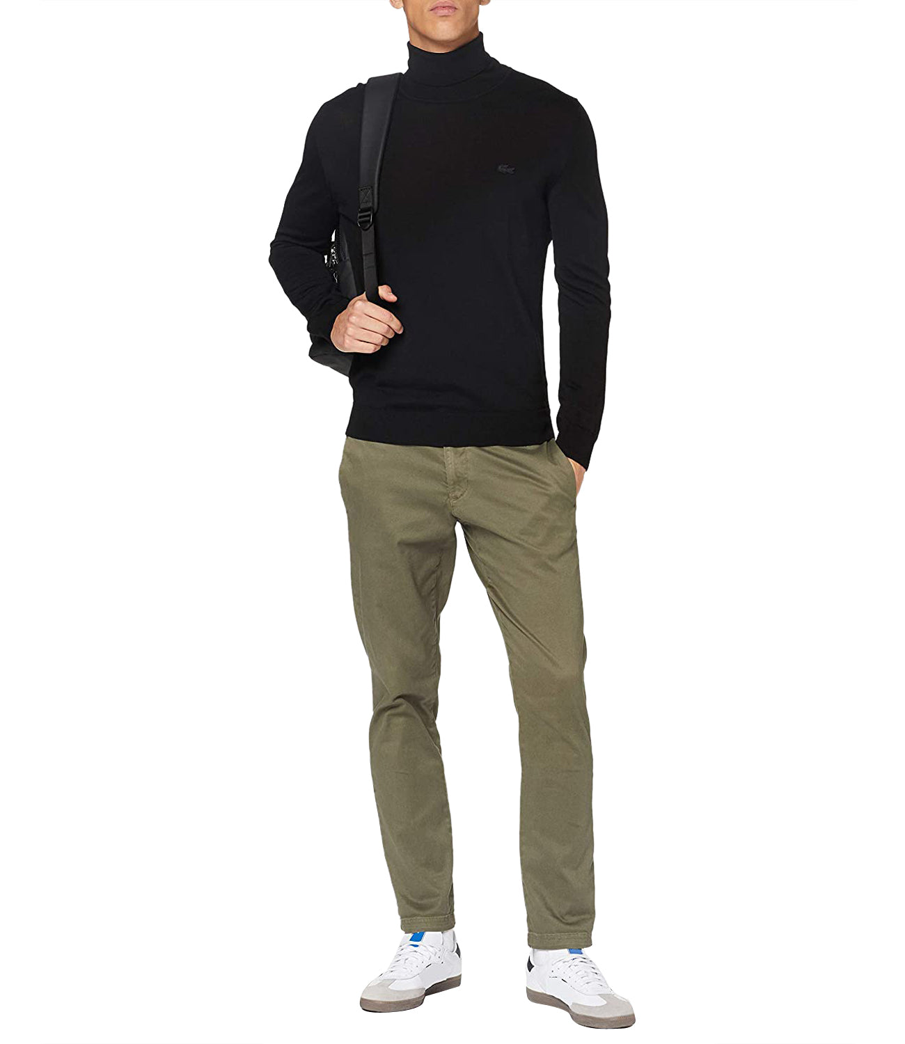 Lacoste Maglione C.A. Uomo Mod. AH1959 MERINOS 031 Nero