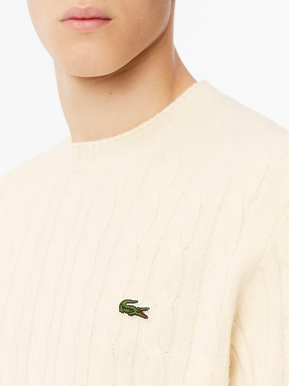 Pullover Lacoste da Uomo - Beige