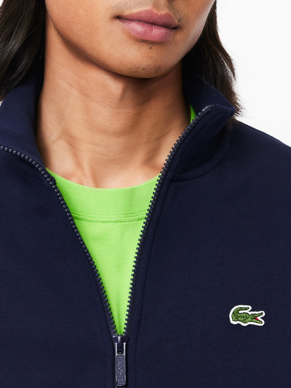 Felpa Zip Lacoste da Uomo - Blu