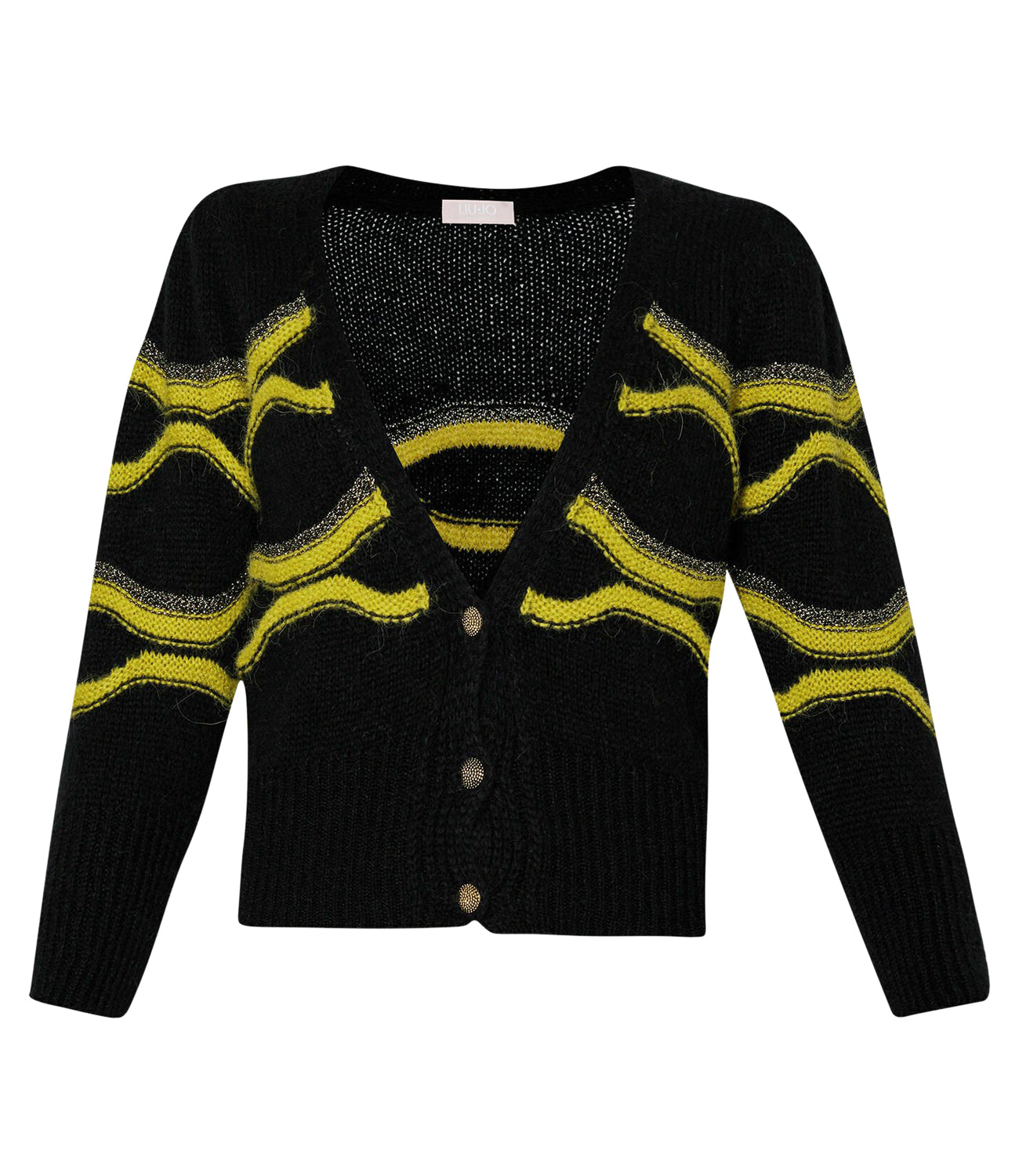 Liu Jo Liu Jo Cardigan Maglia Aperta Manica Lunga Donna Mod. WF4366MAG71 C3536 Green/Black/Lux