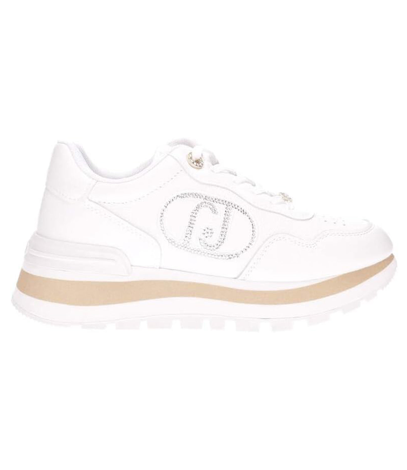 Liu Jo Liu Jo Sneakers AMAZING 20 - SNEAKER CALF LEATHER/TUMBLED OFF WHITE Donna Mod. BF4057 AMAZING20 PX331 01065 WHITE Bianco