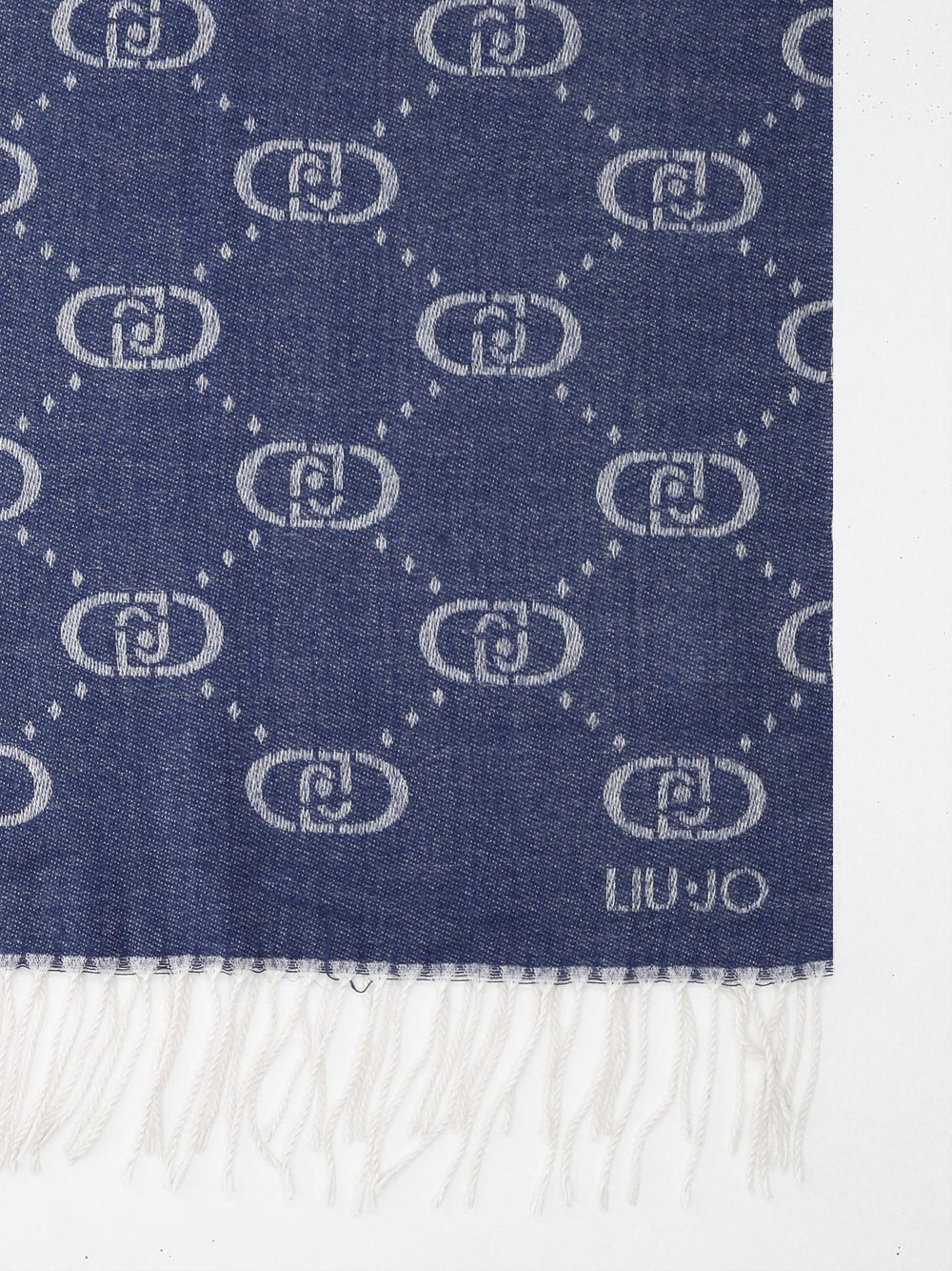 Liu Jo Liu Jo Stola Stola Jacquard Monogram Donna Mod. 2F4004T0300 00737 DENIM Blu