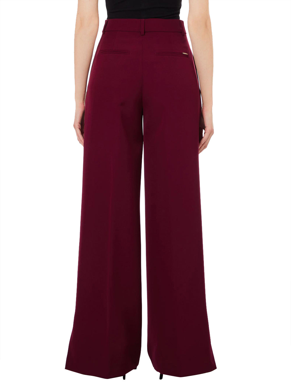 Pantalone Palazzo Liu Jo Con Spacchetti da Donna - Bordeaux