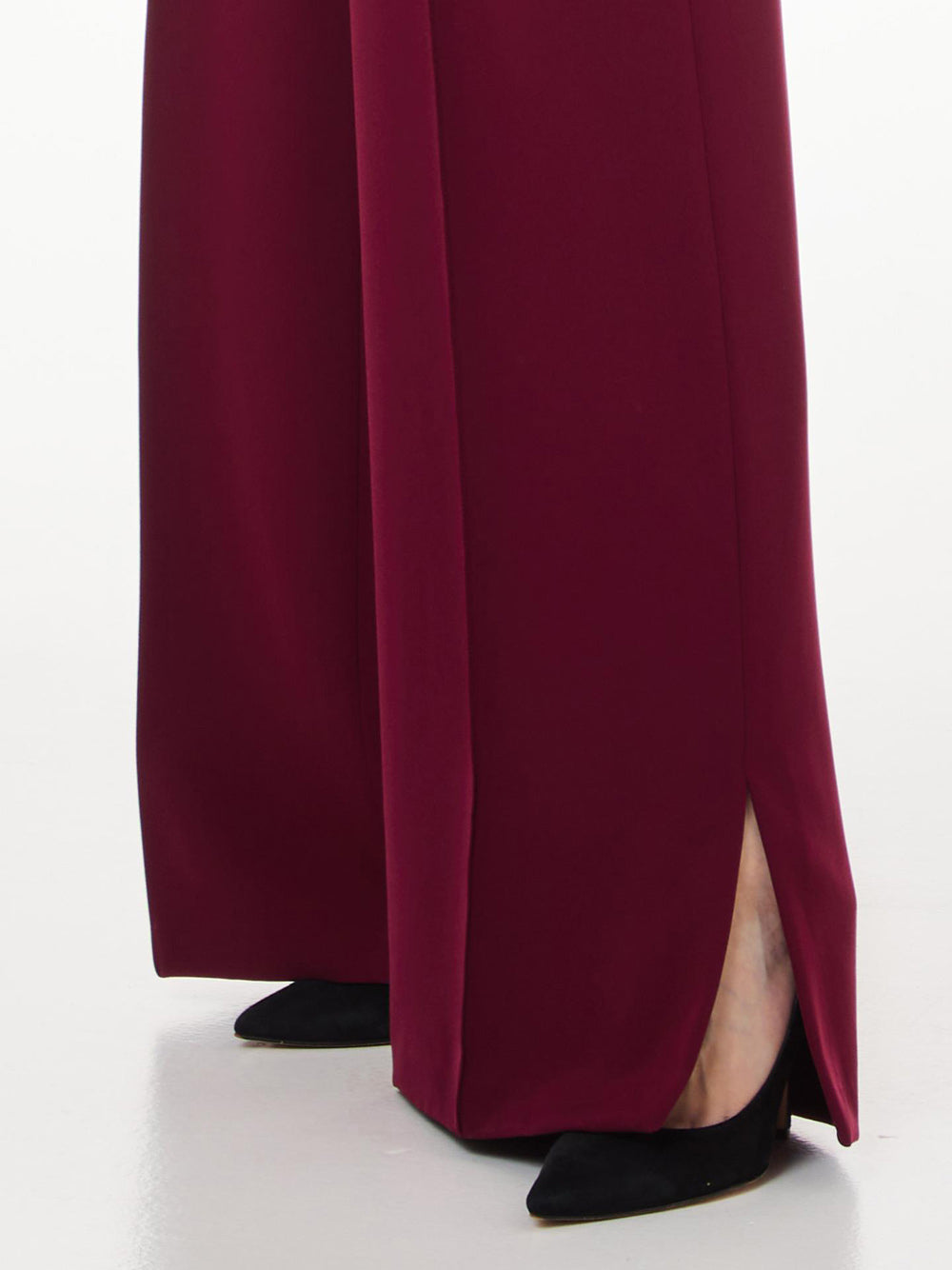 Pantalone Palazzo Liu Jo Con Spacchetti da Donna - Bordeaux