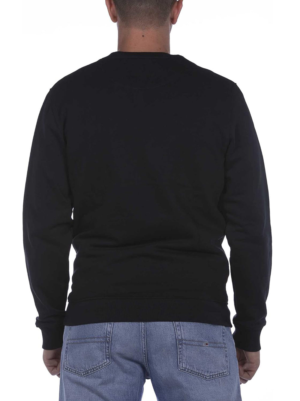 Lyle & Scott Felpa Lyle &amp; Scott Brushed Back Crew Neck da Uomo - Blu