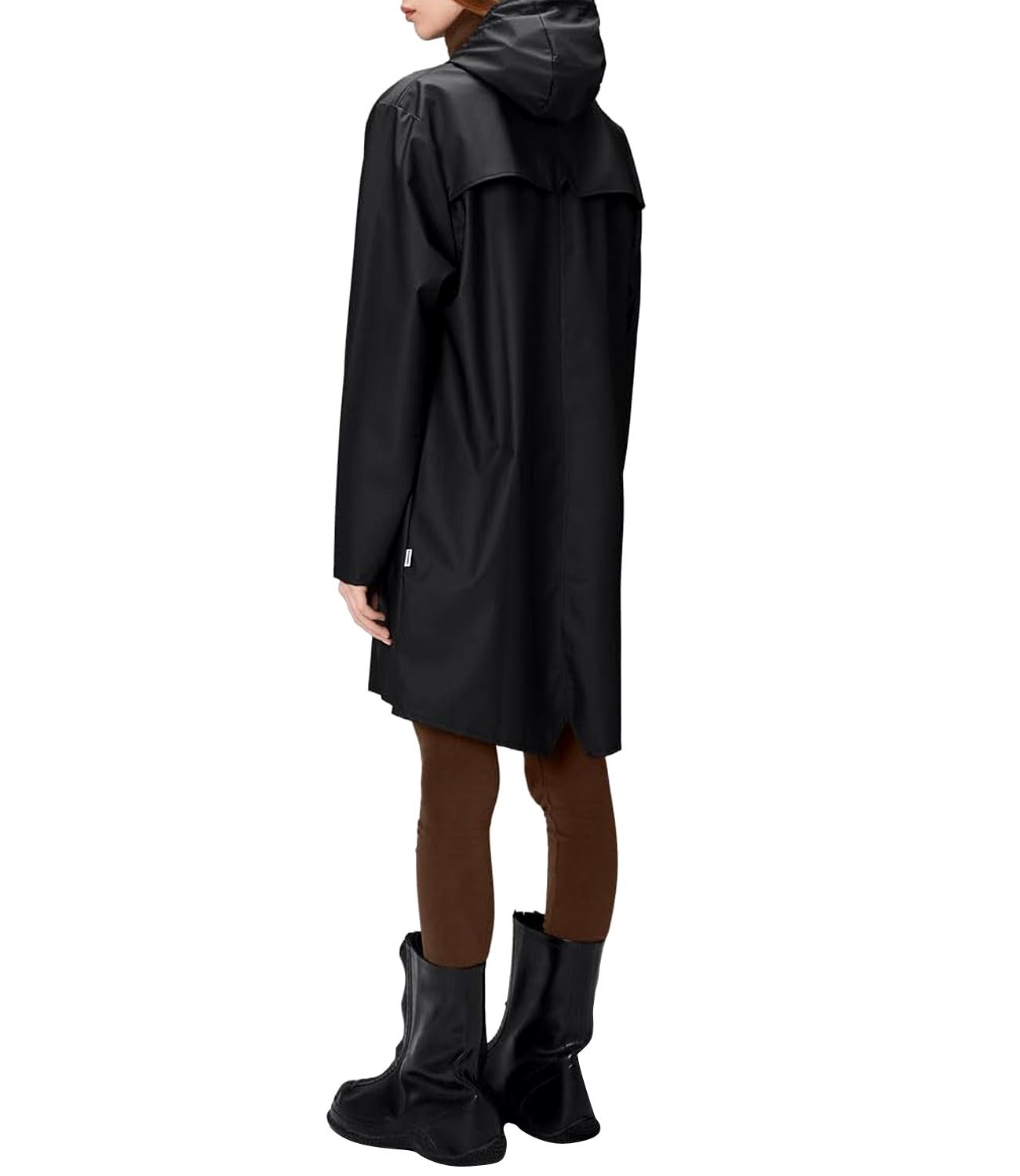 Rains Impermeabile Unisex Mod. LONG JACKET 12020 01 Black Nero