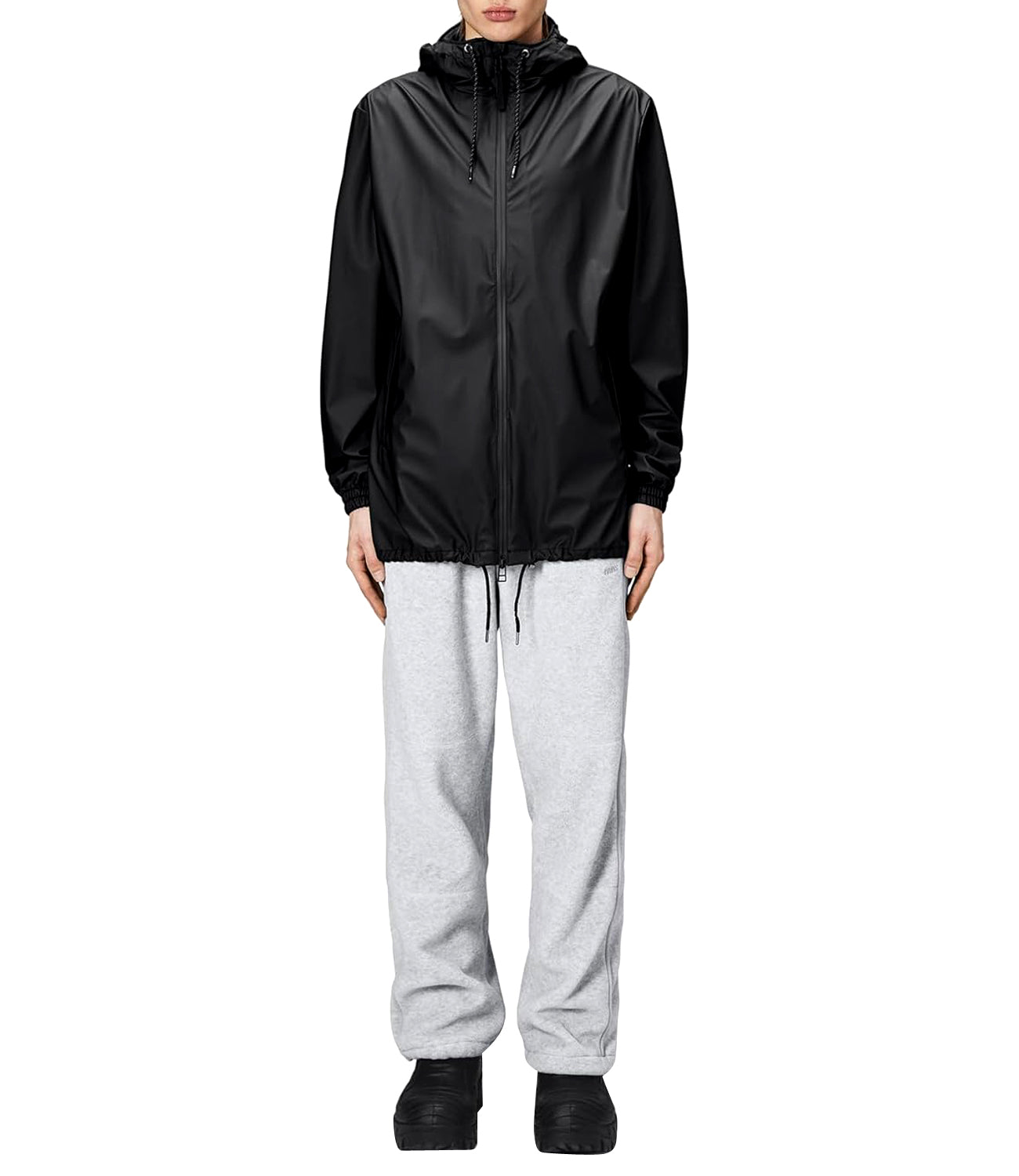 Rains Impermeabile Unisex Mod. STORM BREAKER 18370 01 Black Nero