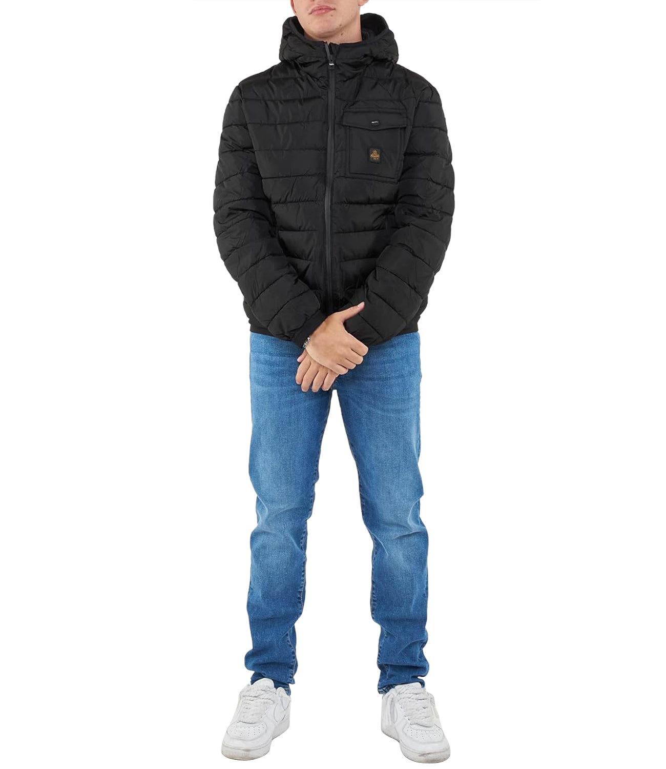 Refrigiwear Giubotto corto Josh Jacket Uomo Mod. G23308 NY0185 G06000 BLACK Nero