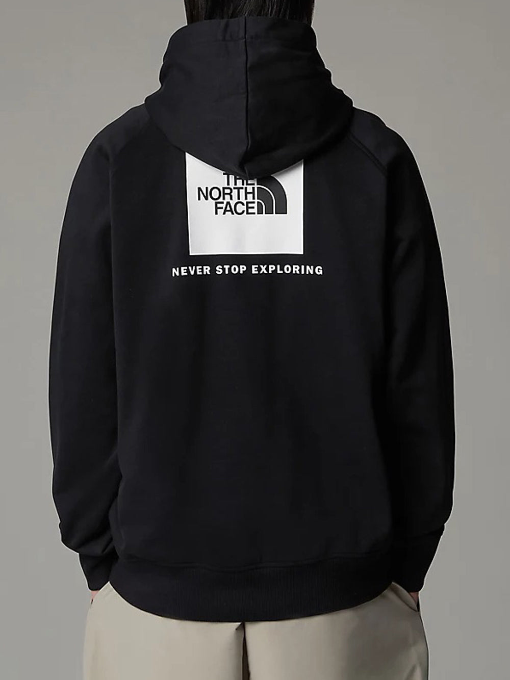 Felpa Cappuccio The North Face Raglan Box da Uomo - Nero