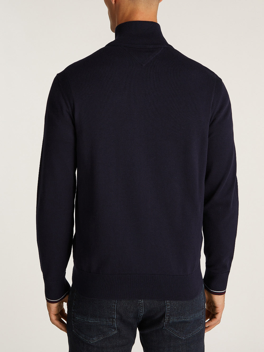 Tommy Hilfiger Pullover Rwb Tipped Cotton Z Uomo Mod. MW0MW35855 DW5 Desert Sky