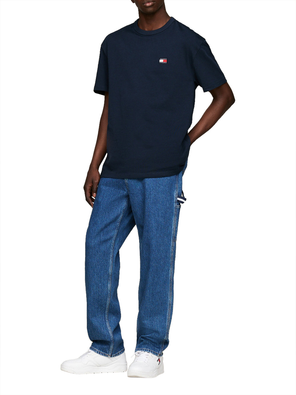 Tommy Hilfiger Tommy Hilfiger T-shirt Tjm Reg Badge Tee Ex Uomo Mod. DM0DM17995 C1G Dark Night Navy