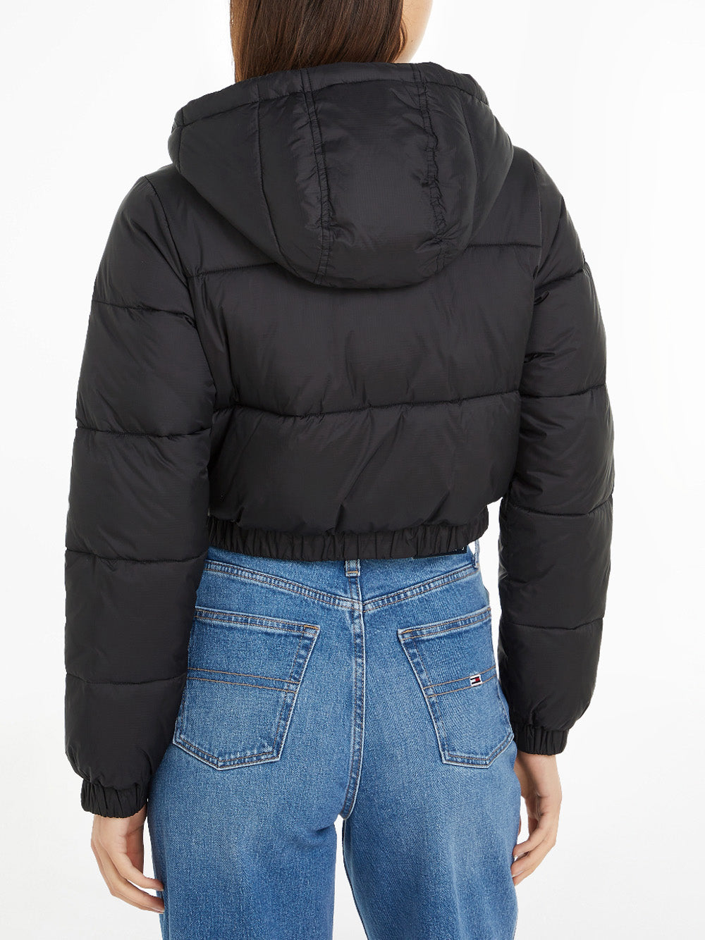 Tommy Hilfiger Tommy Hilfiger Piumino Tjw Crp Hooded Puffe Donna Mod. DW0DW18313 BDS Black Nero