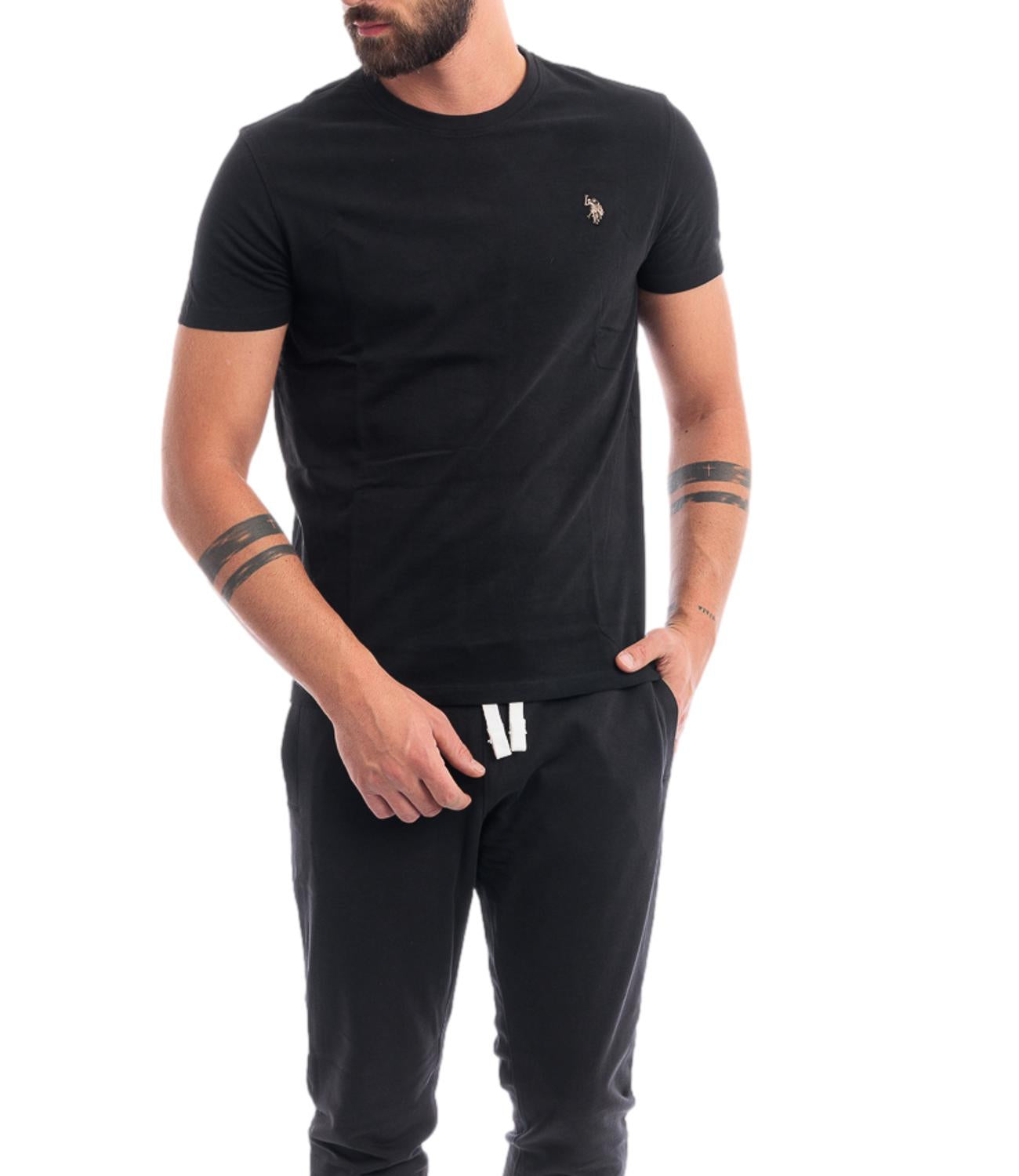 U.S. Polo Assn. U.S. Polo Asssn. T-shirt T-Shirts M.C. O 3/4 Uomo Mod. 154003-000398 199 Nero