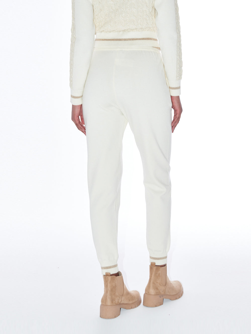 Pantalone Jogger Yes Zee da Donna - Avorio