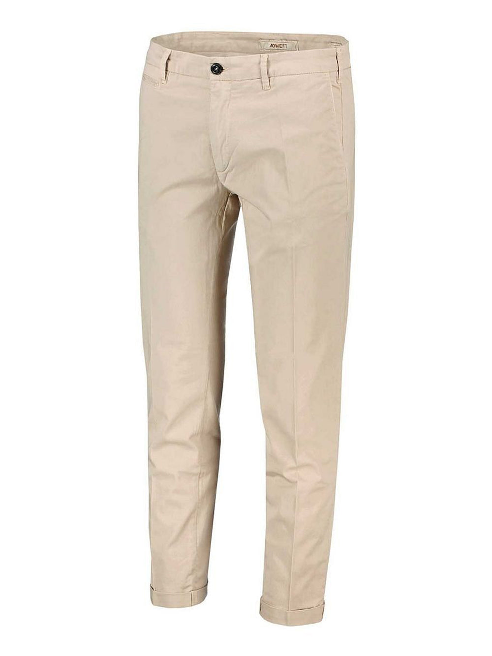 Pantalone Chino 40Weft da Uomo - Avorio