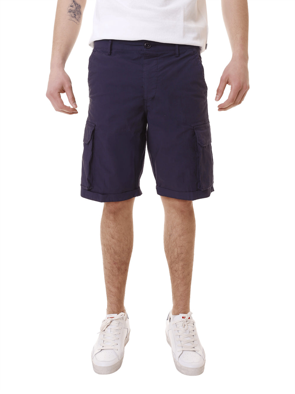 Bermuda Casual 40Weft da Uomo - Blu