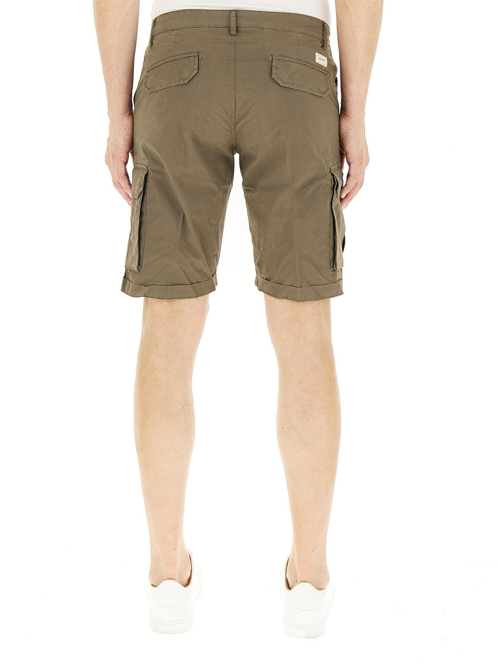 Bermuda Casual 40Weft Cargo da Uomo - Verde