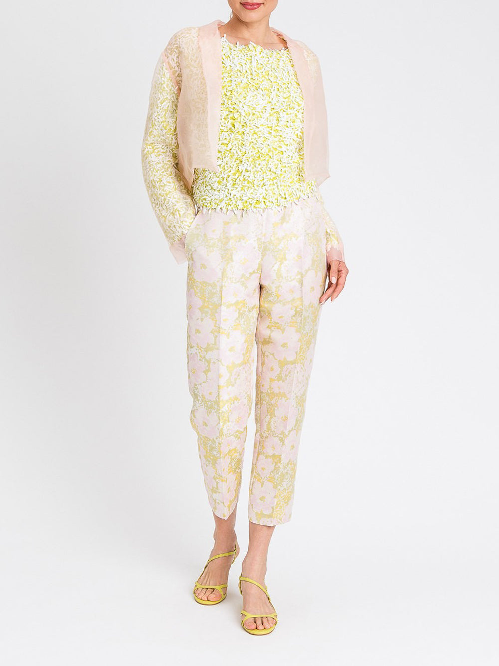 Pantalone Capri Actitude da Donna - Floreale Multicolore
