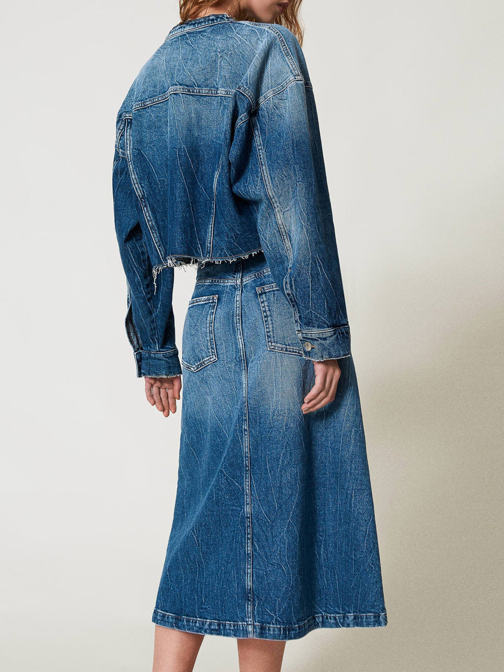 Gonna Midi Actitude da Donna - Denim