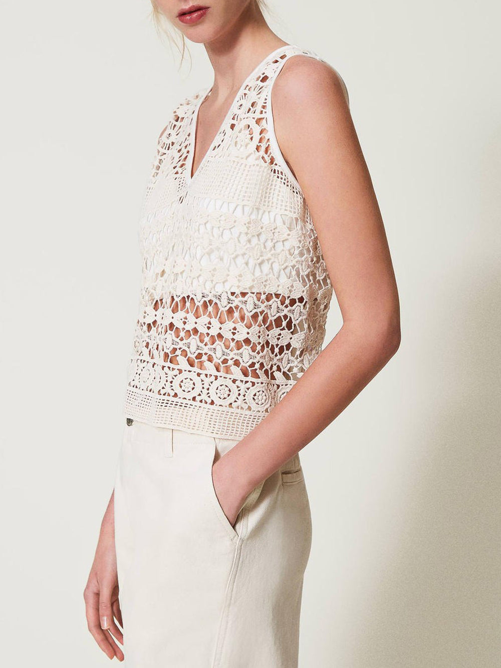 Top Actitude da Donna - Bianco