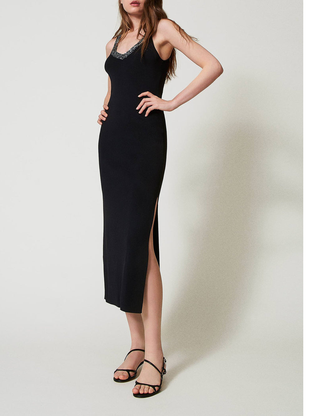 Vestito Longuette Actitude da Donna - Nero