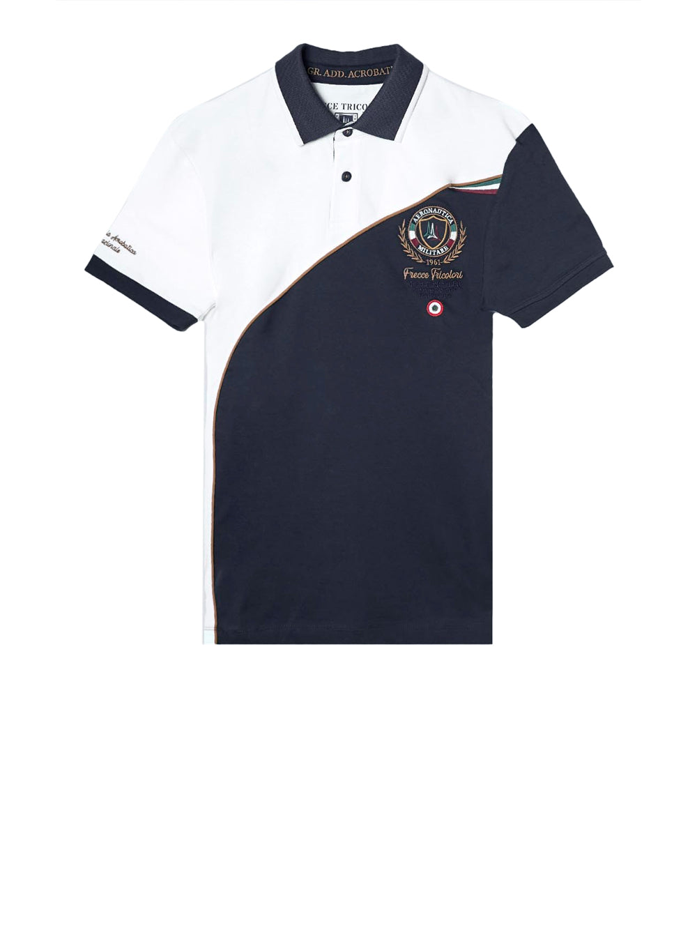 Actitude Polo Aeronautica Militare da Uomo - Bianco Blu