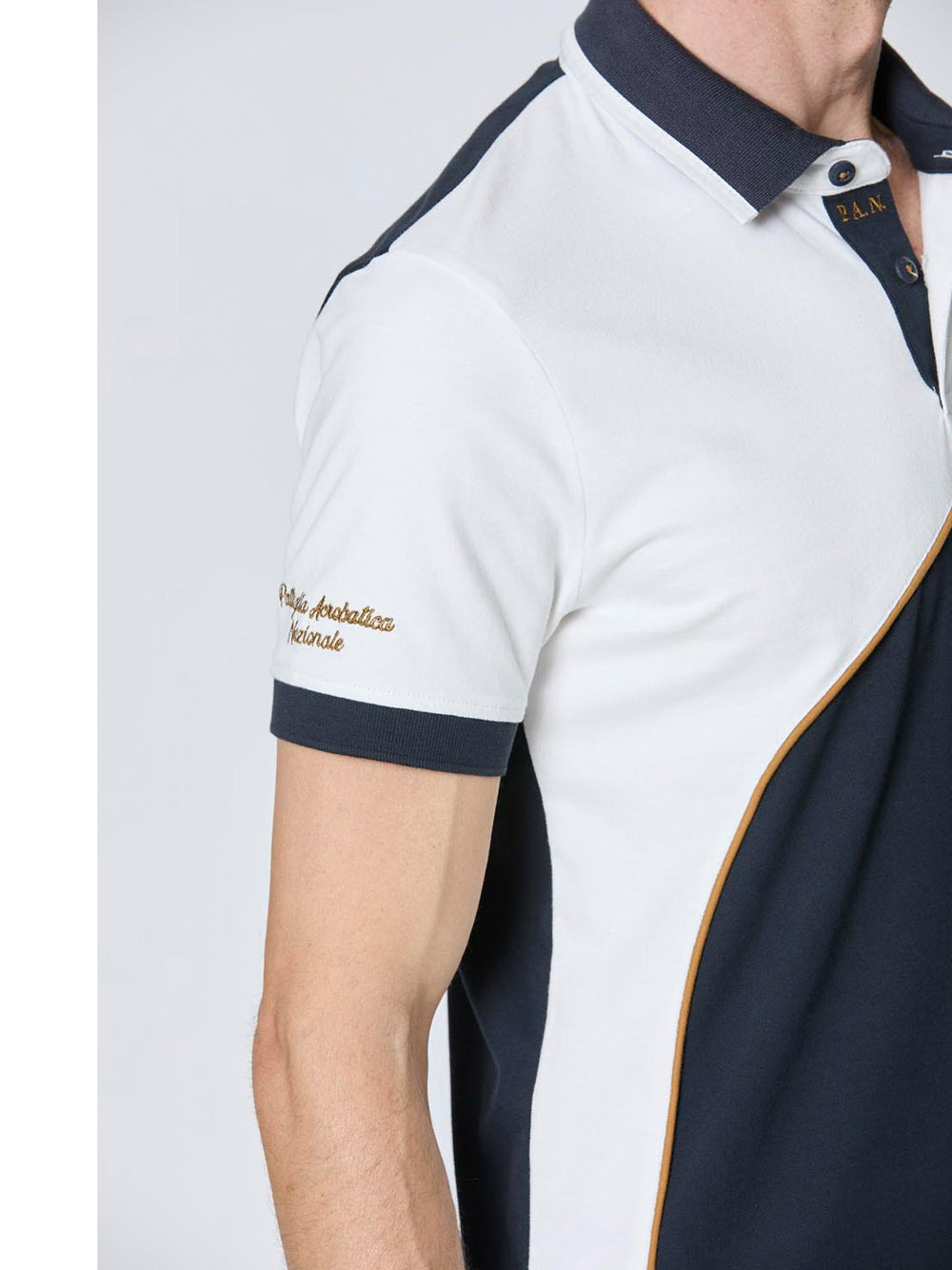 Actitude Polo Aeronautica Militare da Uomo - Bianco Blu