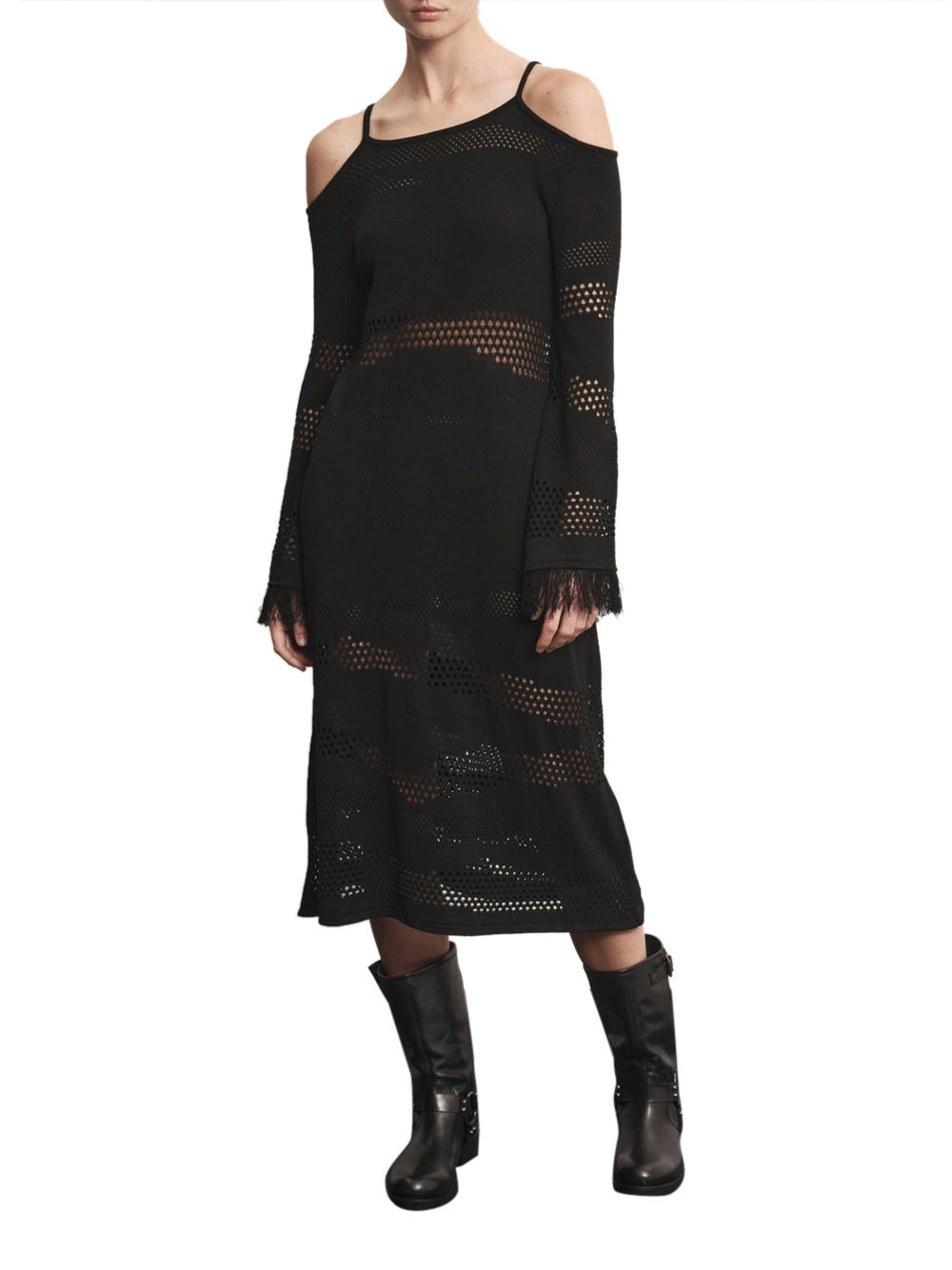 Vestito Longuette Akep da Donna - Nero