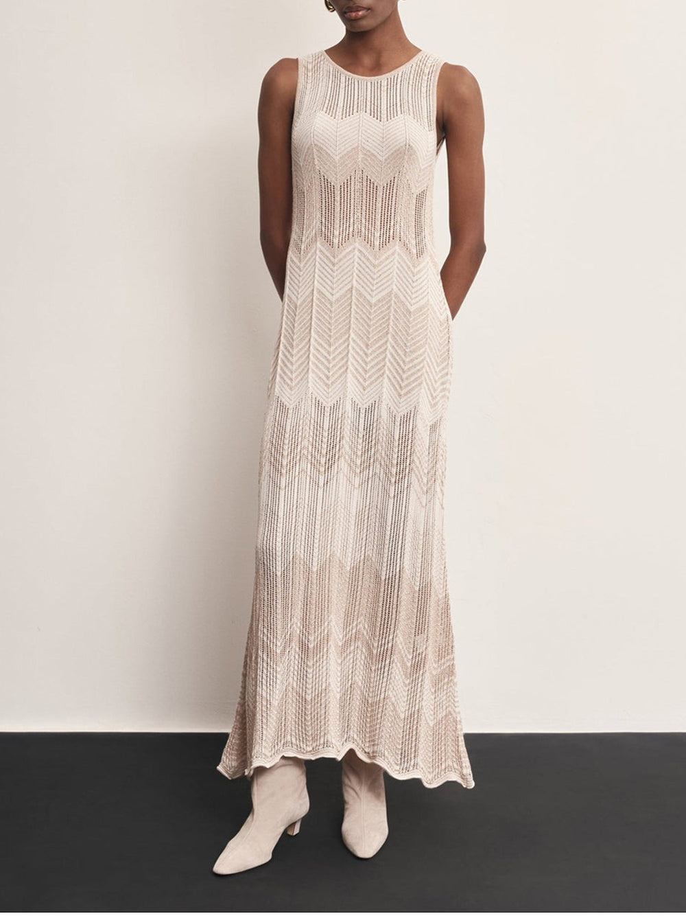 Vestito Longuette Akep da Donna - Avorio